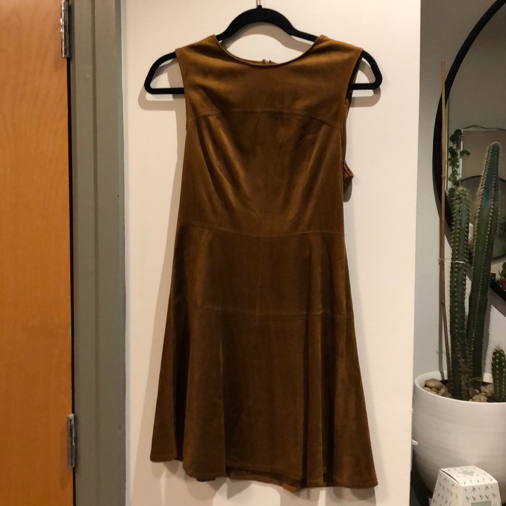 One Clothing faux suede sleeveless dress
